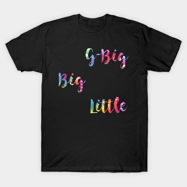 Tie Dye Big Little T-Shirt by lolosenese